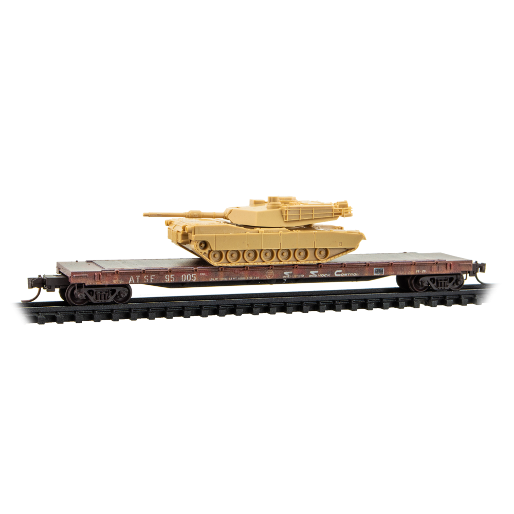 Atlas, 983 102 294, N Scale, Flatcar with M1 Abram Tank Kits, 2 packs