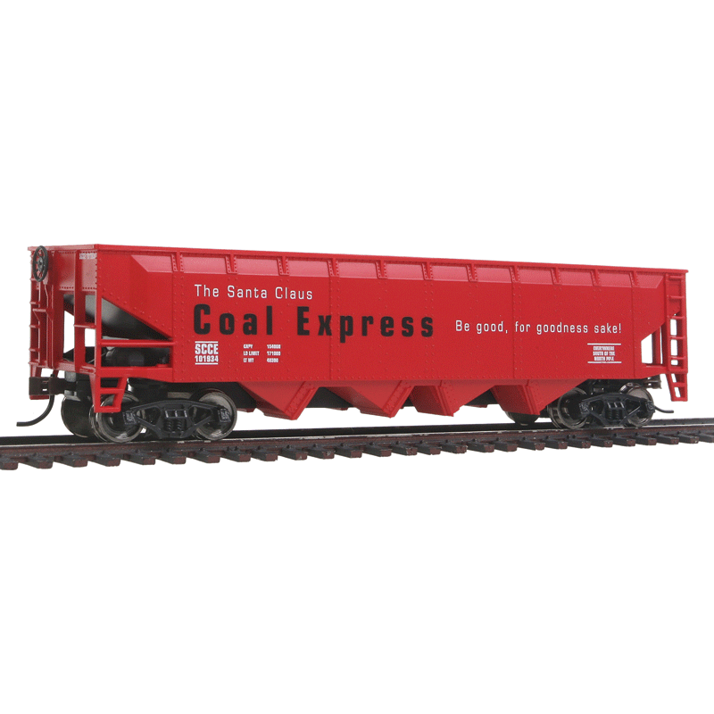 Walthers Trainline, 931-1439, HO, Freight Coal Hopper, Santa Claus Coal Express, SCCE