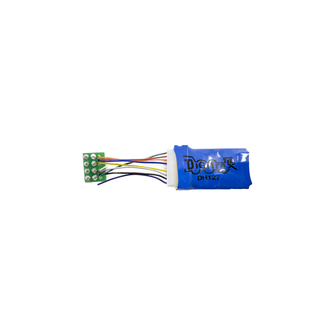 Digitrax, DH127PS, 1.0 Amp/2 Amps Peak, Decoder 9-Pin Socket and P-Harness Medium Plug with approximately .1.2" wires