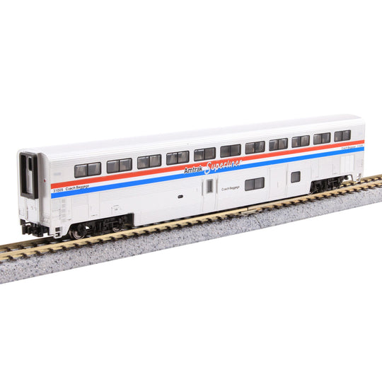 Kato, 106-3530,  N Scale, F40PH & Superliner Set, Amtrak Phase III (4-Pack)