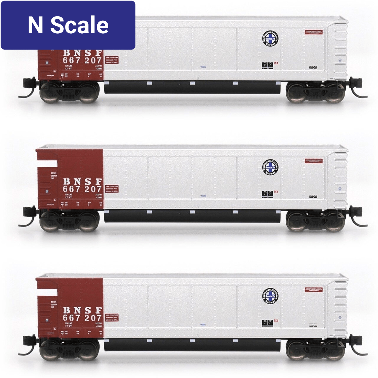 InterMountain - Value Line, 6403003-A01, N Scale,  Aeroflo Coal Gondola, 6 Pack #1