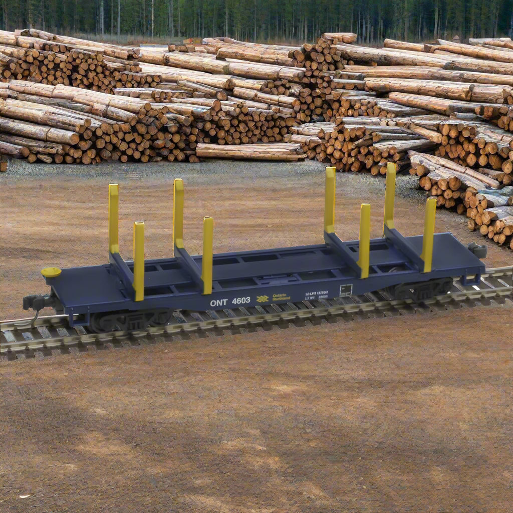 Atlas, 50006273, N Scale, 45' Logging Flatcar Master, Ontario Northland, #4619
