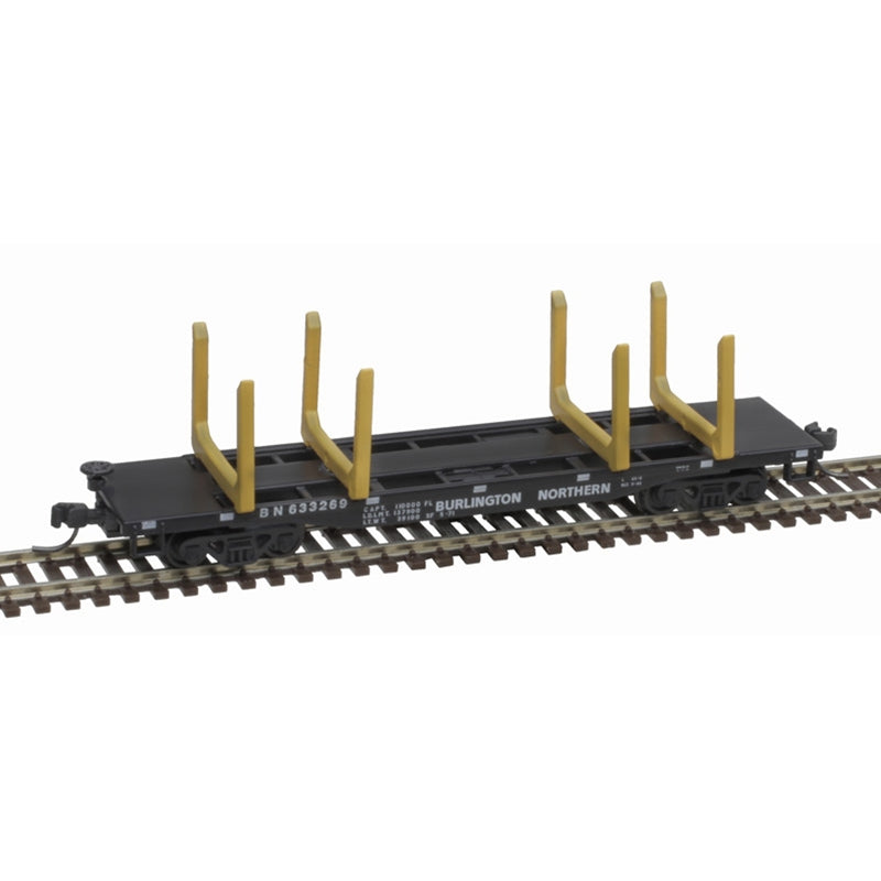 Atlas, 50006283, N Scale, 45' Logging Flatcar Master, Burlington Northern, #633008