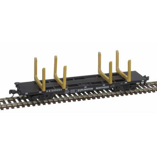 Atlas, 50006283, N Scale, 45' Logging Flatcar Master, Burlington Northern, #633008
