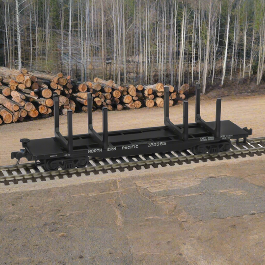 Atlas, 50006291, N Scale, 45' Logging Flatcar Master, Northern Pacific, #120373