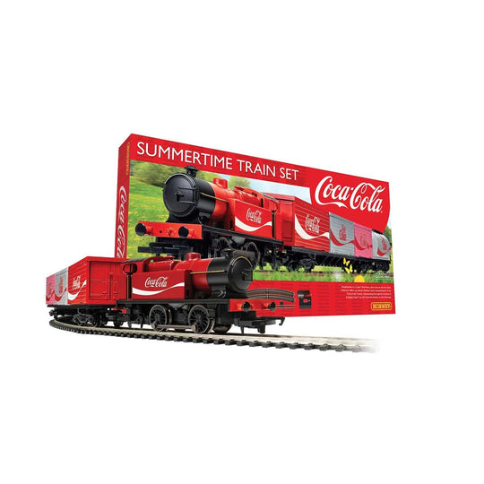 Hornby, R1276T, OO Gauge, Summertime Coca-Cola Train Set Standard DC