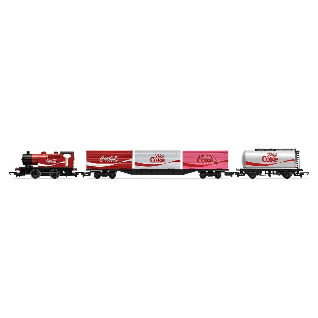 Hornby, R1276T, OO Gauge, Summertime Coca-Cola Train Set Standard DC