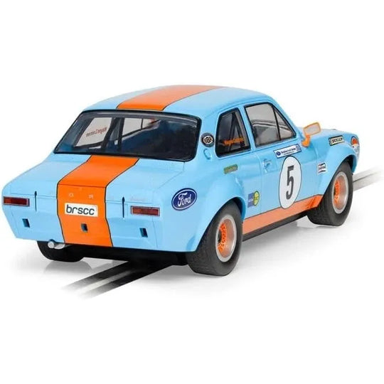 Scalextric, C4530, Ford Escort MK1 – Wayne Crabtree Modified Fords 2023 - Gulf, DPR, 1/32 Scale w/Lights