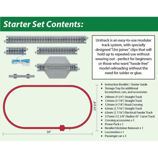 Kato, N Scale, 106-0018, Santa Fe Super Chief Starter Train Set With Track And Power Pack