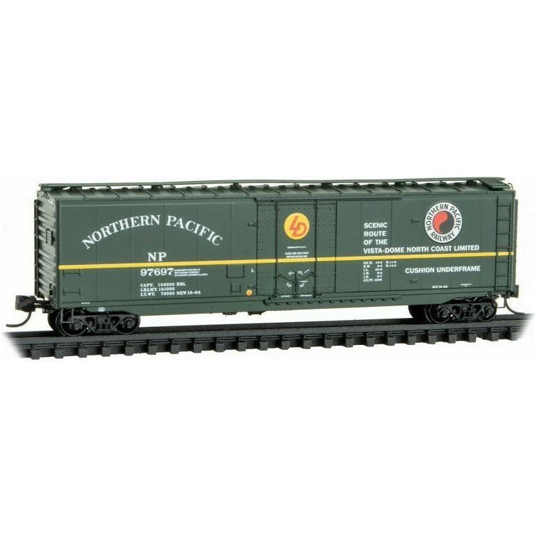 Micro-Trains, N Scale, 03200201, 50' Standard Box Car With Plug Door, Northern Pacific, #97697