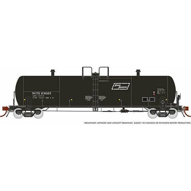 Rapido, HO Scale, 135007, 20000 Gallon Tank Cars, North American NCTX, (6-Pack) #1