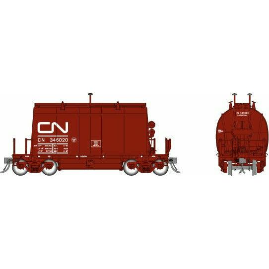 Rapido, HO Scale, 143003-1, Short Barrel Ore Hoppers, Canadian National, #346020