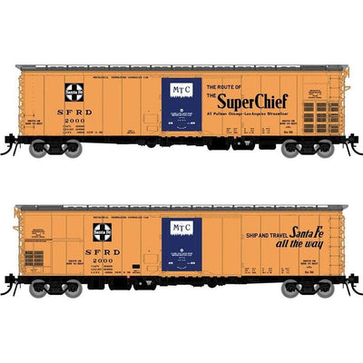 Rapido, HO Scale, 156001, RR-56, Mechanical Reefers, Santa Fe, Super Chief Slogan, (Single Car Option)
