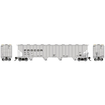 Rapido, HO Scale, 157006, Procor 5820 Covered Hoppers, Procor (UNPX), (6 Pack)