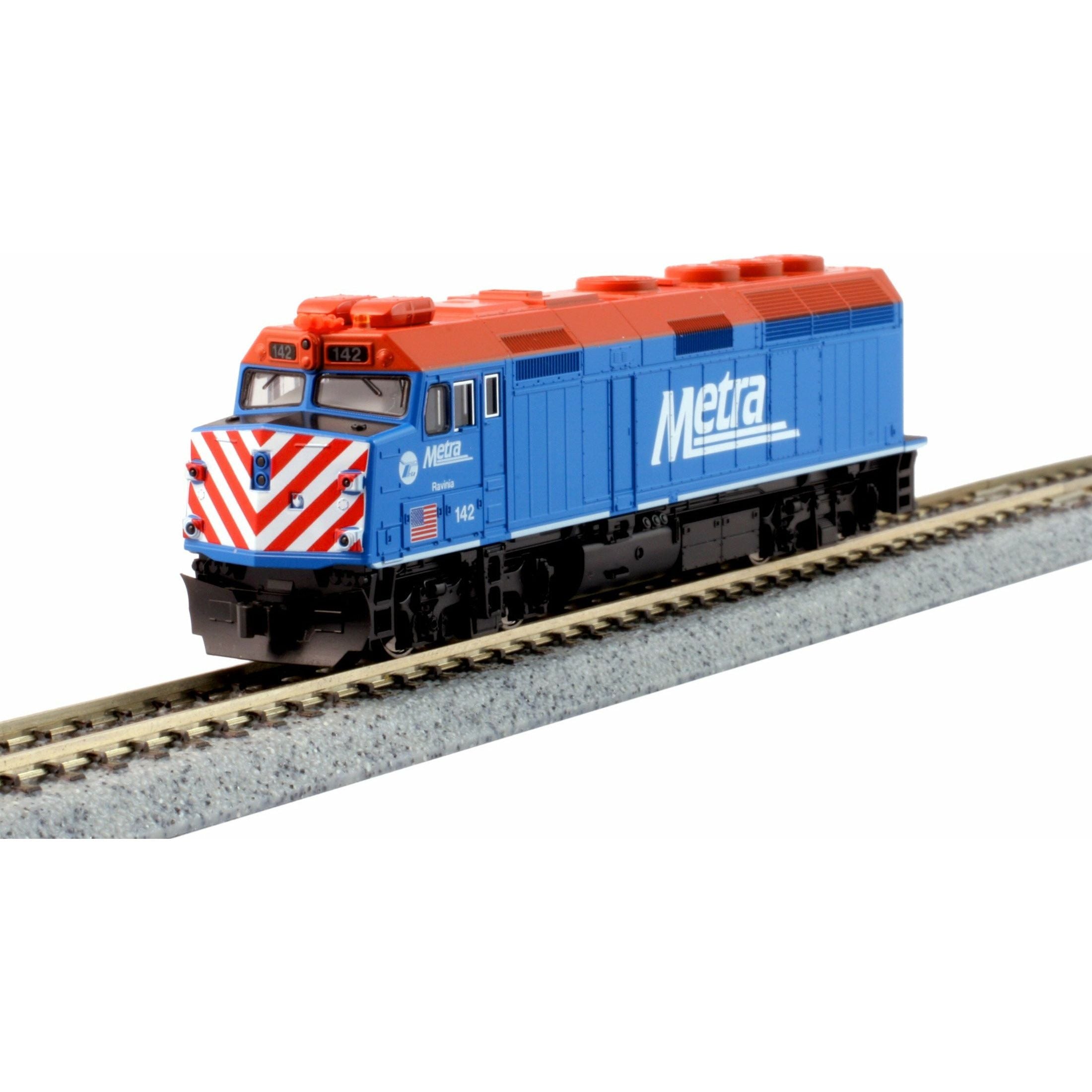 Kato, 176-9102-DCC, N, EMD F40PH w/Ditch Lights, Chicago Metra "Village of Winfield", #160, DCC Installed