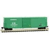 Micro-Trains, N Scale, 18000230 50' Standard Box Car with 10' Single Door, No Roofwalk, and Short Ladders, Conrail, #169904