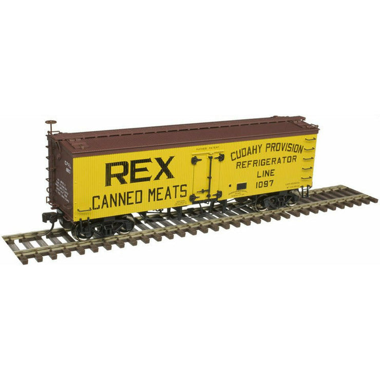 Atlas, HO Scale, 20 005 813, 36' Wood Reefer REX Canned Meats, #1097