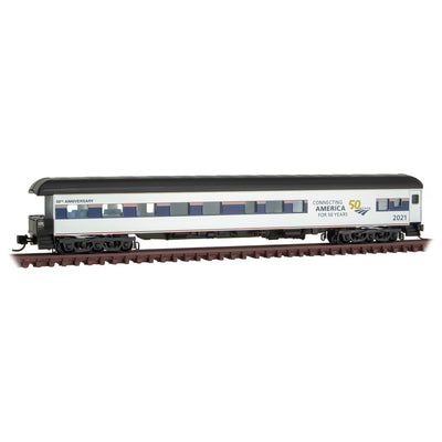 Micro-Trains, N Scale, 14400740, Heavyweight Business Car, Amtrak 50th Anniversary