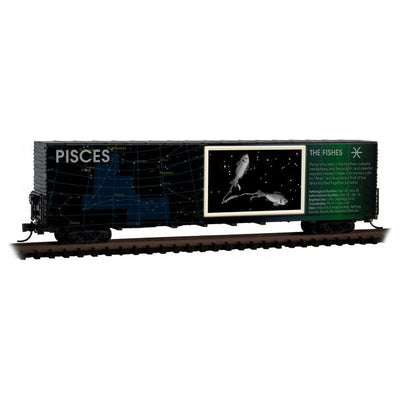 Micro-Trains, N Scale, 102 00 214, 60' Hi-Cube Boxcar,  Constellation - Pisces