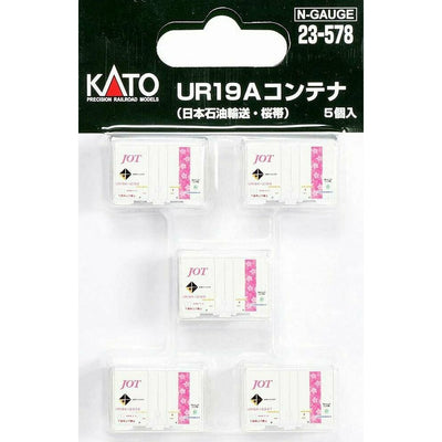Kato, N Scale, 23-578, UR19A Container Set, Japan Oil Transport , (5 Pack)