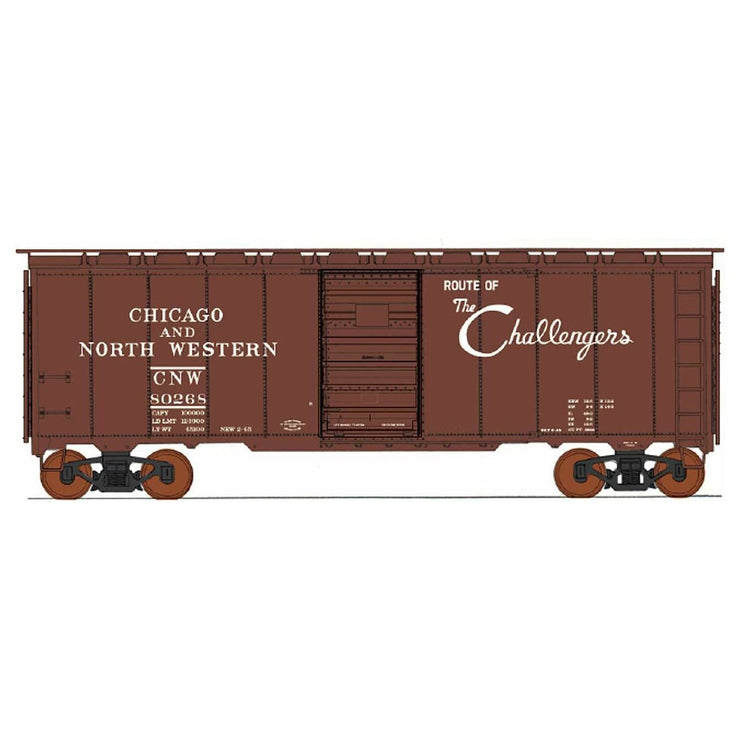 InterMountain, 45816-04, HO Scale, 1937 AAR 40' Boxcar, C&NW, #80974