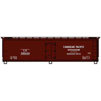 Accurail, 4908, HO Scale, 40' Wood Refrigerator Car Kit, Canadian Pacific #282634, (HO Scale Kit)