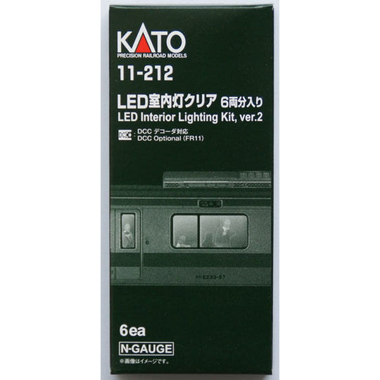 Kato, N Scale, 11-212, LED Passenger Car Lighting Kit, 6 Each