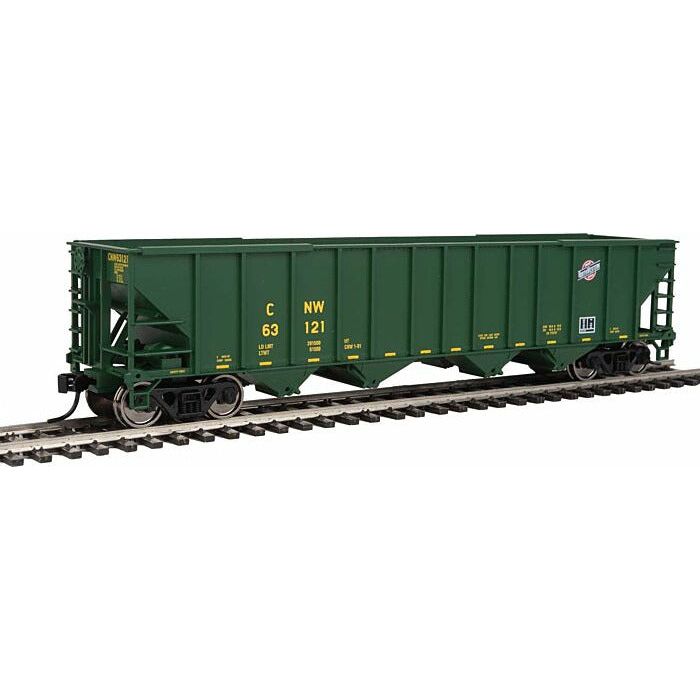 Walthers Mainline, HO Scale, 910-1981, 50' 100-Ton 4-Bay Hopper, Chicago & North Western #63136