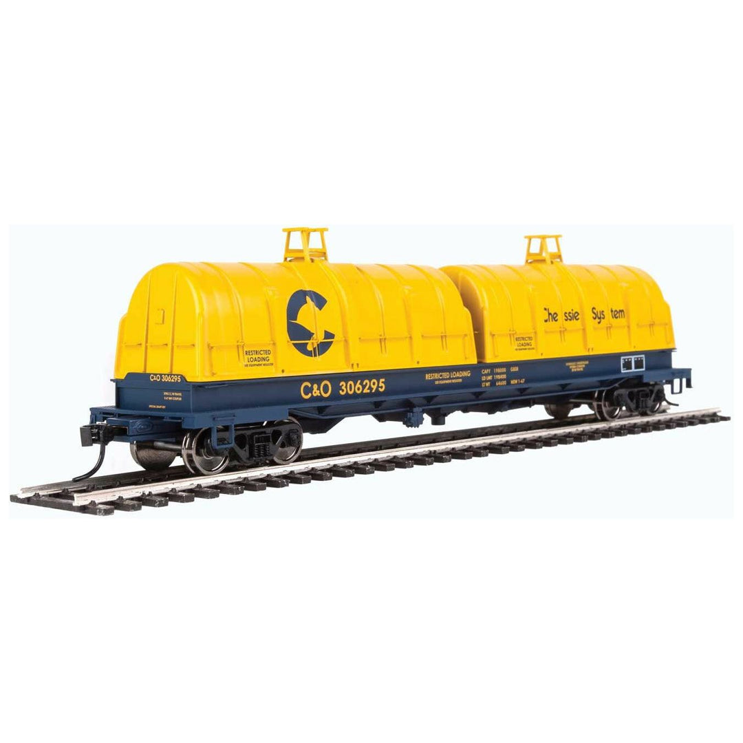 Walthers Proto, HO Scale, 920-105241, 50' Evans Cushion Coil Car, Chessie/C&O, #306295