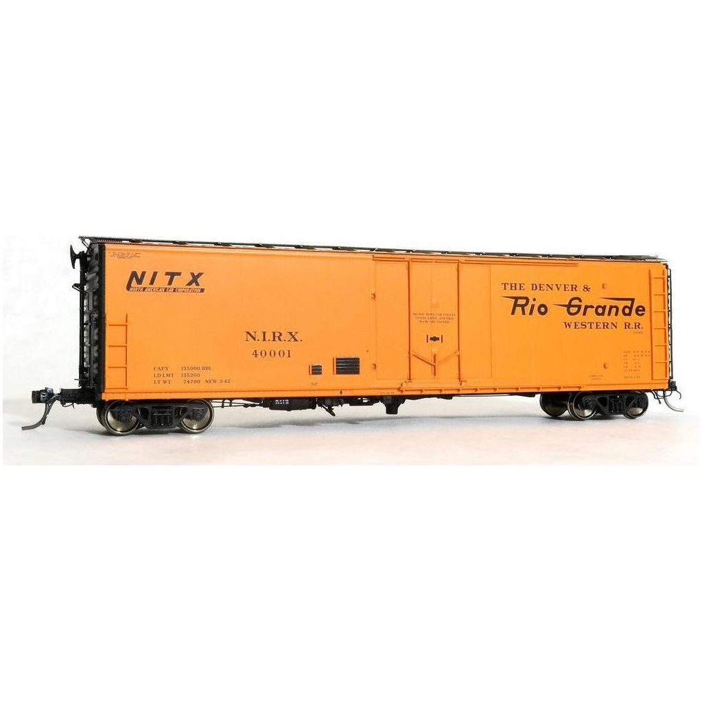 Moloco, HO Scale, 51002-03, PCF 50' RBL Box Car, NIRX, (DRGW Leased), #40007