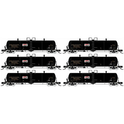 Rapido, 535004, N Scale, Procor 20K gal Tank Car, PROX  As Delivered Split "P" Logo - 6-Pack #2