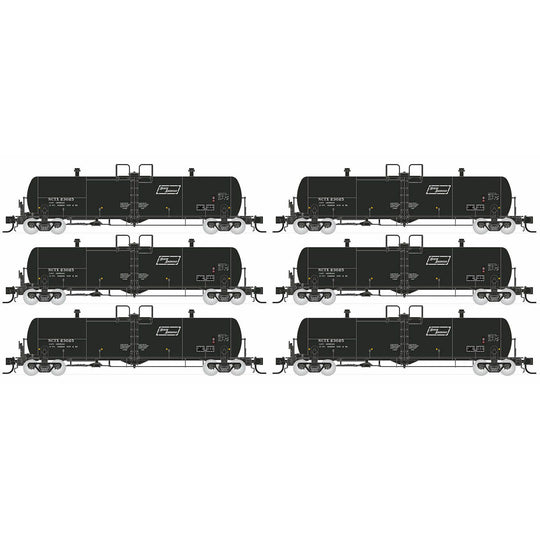 Rapido, 535007, N Scale, Procor 20K gal Tank Car, NCTX North American, - 6-Pack #1