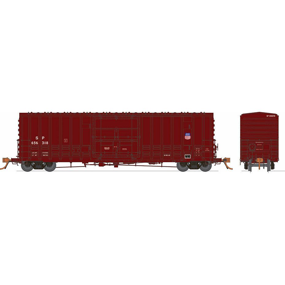 Rapido, N Scale, 537008, B100 Box Cars, Southern Pacific, (UP Shield), (6 Pack)