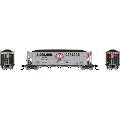 Rapido, N Scale, 538010A, AutoFlood III RD Coal Hoppers, CEFX, #600480