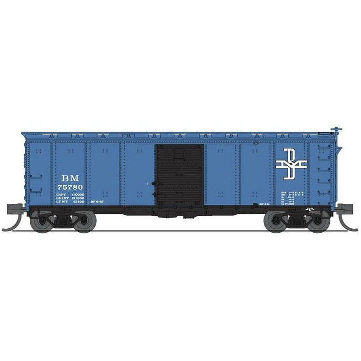 Broadway Limited Imports, N Scale, 7274, USRA 40' Steel Box Cars, Boston And Maine, (2 Pack)