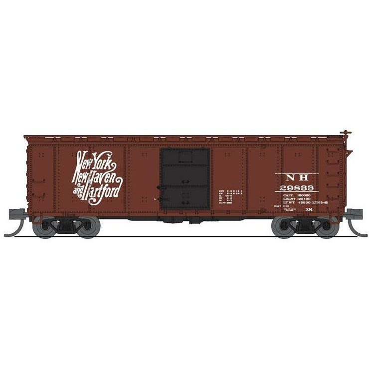 Broadway Limited Imports, N Scale, 7279, USRA 40' Steel Box Cars, New Haven, (2 Pack)