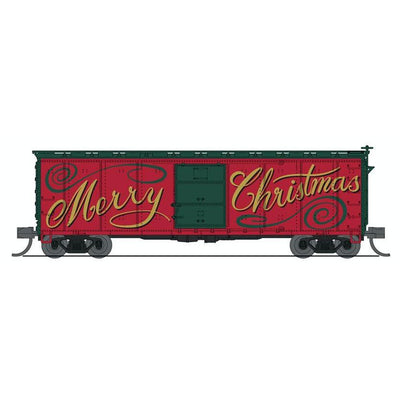 Broadway Limited Imports, N Scale, 7285, USRA 40' Steel Box Cars, Christmas, (2 Pack)
