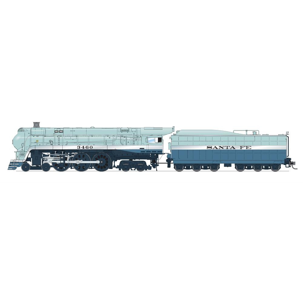 Broadway Limited Imports, 7354, HO Scale,  Blue Goose, Atchison Topeka And Santa Fe (1950 Appearance) #3460