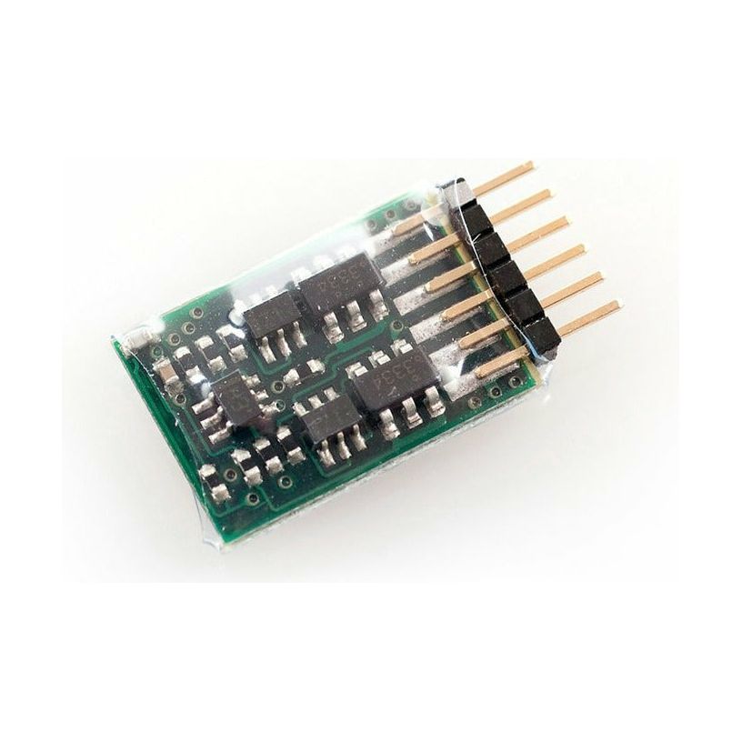 SoundTraxx, DCC Mobile Decoder, 851001, N Scale, Two-Function Mobile Decoder, (6-Pin NEM651 connector)