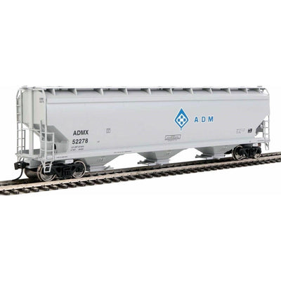 Walthers Mainline, HO Scale, 910-7716, 60' NSC 5150 3-Bay Covered Hopper, Archer-Daniels-Midland, #52336