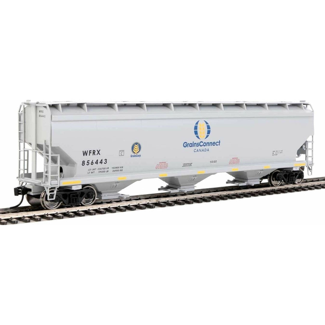 Walthers Mainline, HO Scale, 910-7732, 60' NSC 5150 3-Bay Covered Hopper, Grain Connect (WFRX), #856699