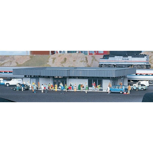 Walthers Cornerstone, HO Scale, 933-3038, Amtrak Station Kit