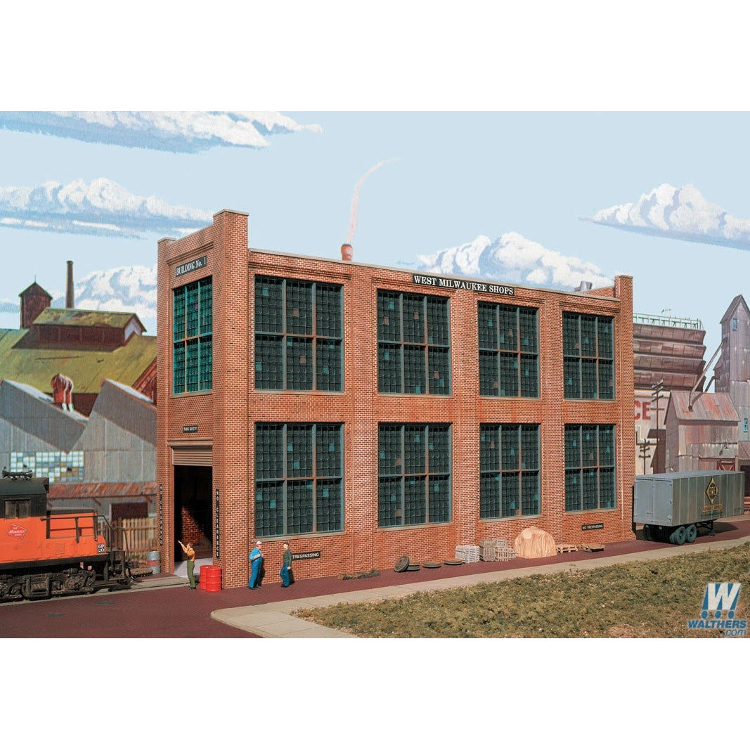 Walthers Cornerstone HO 933-3165 Background Shop Building #1 Kit