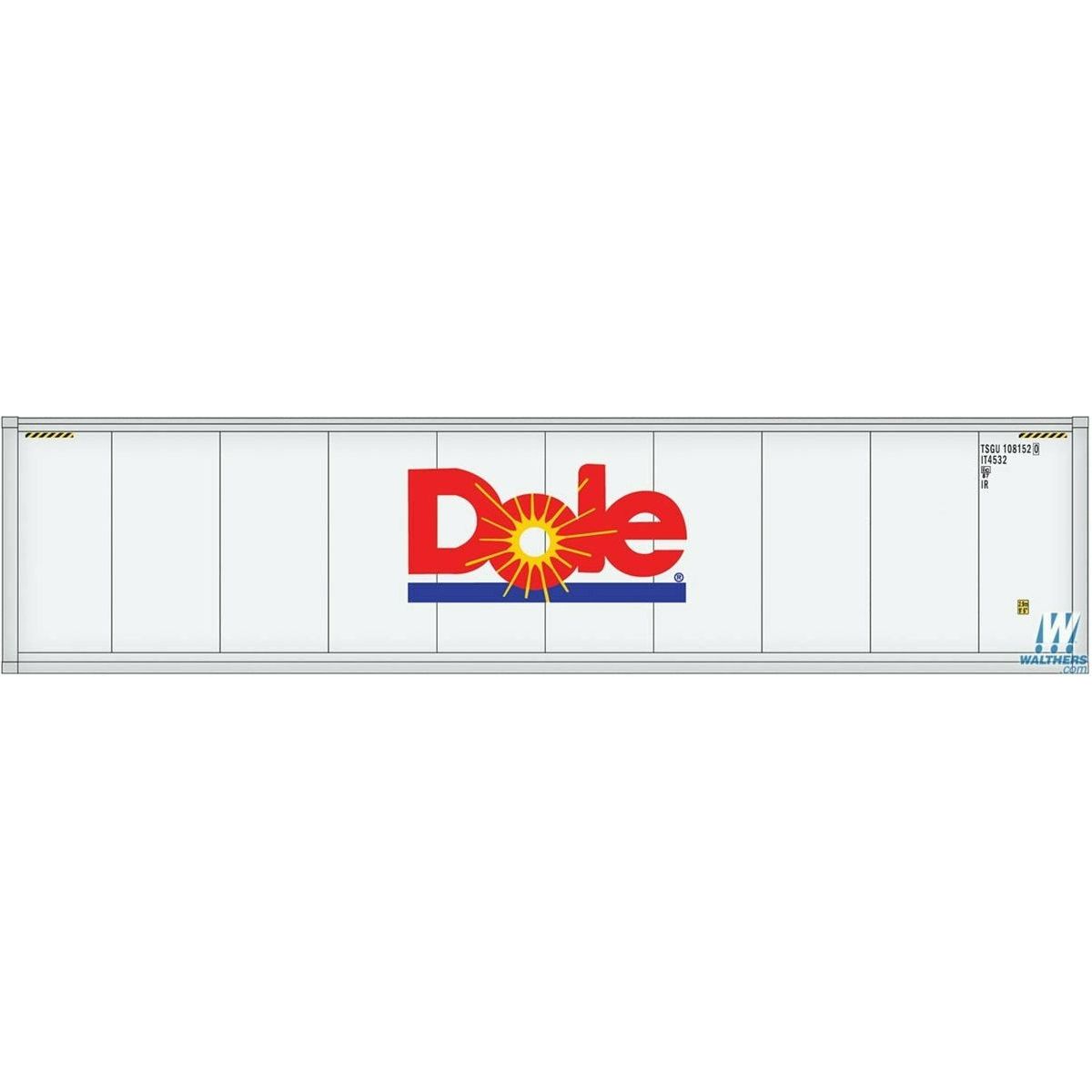 Walthers SceneMaster Line, HO Scale, 949-8359, 40' Hi-Cube Smooth Side Container, Dole