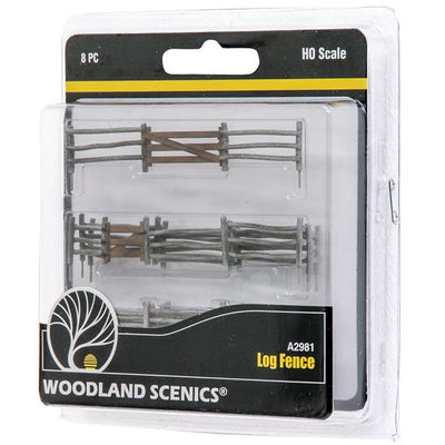Woodland Scenics HO A2981 Log Fence