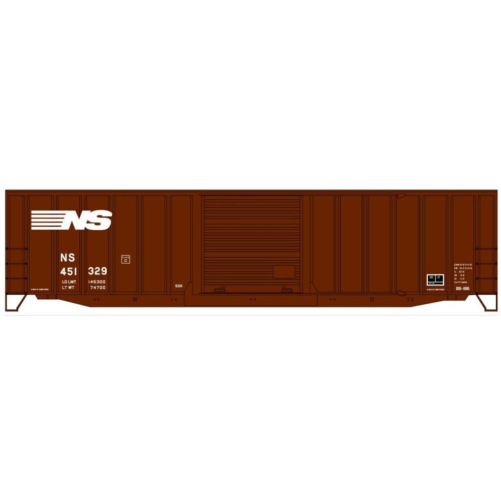 Accurail, HO Scale, 81471, 50' Exterior Post Welded-Side Box Car Kit, Norfolk Southern , #451365, Kit