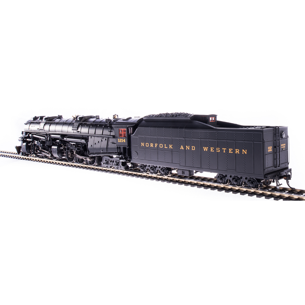 Broadway Limited, HO Scale, 5990, Class A, 2-6-6-4 Steam Locomotive, Norfolk and Western (In Service Version), #1218