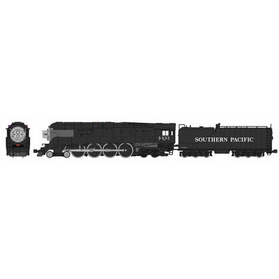 Kato, N Scale, 126-0308-DCC, GS-4 4-8-4 Steam Locomotive, Southern Pacific - Postwar Black, #4433, DCC Installed