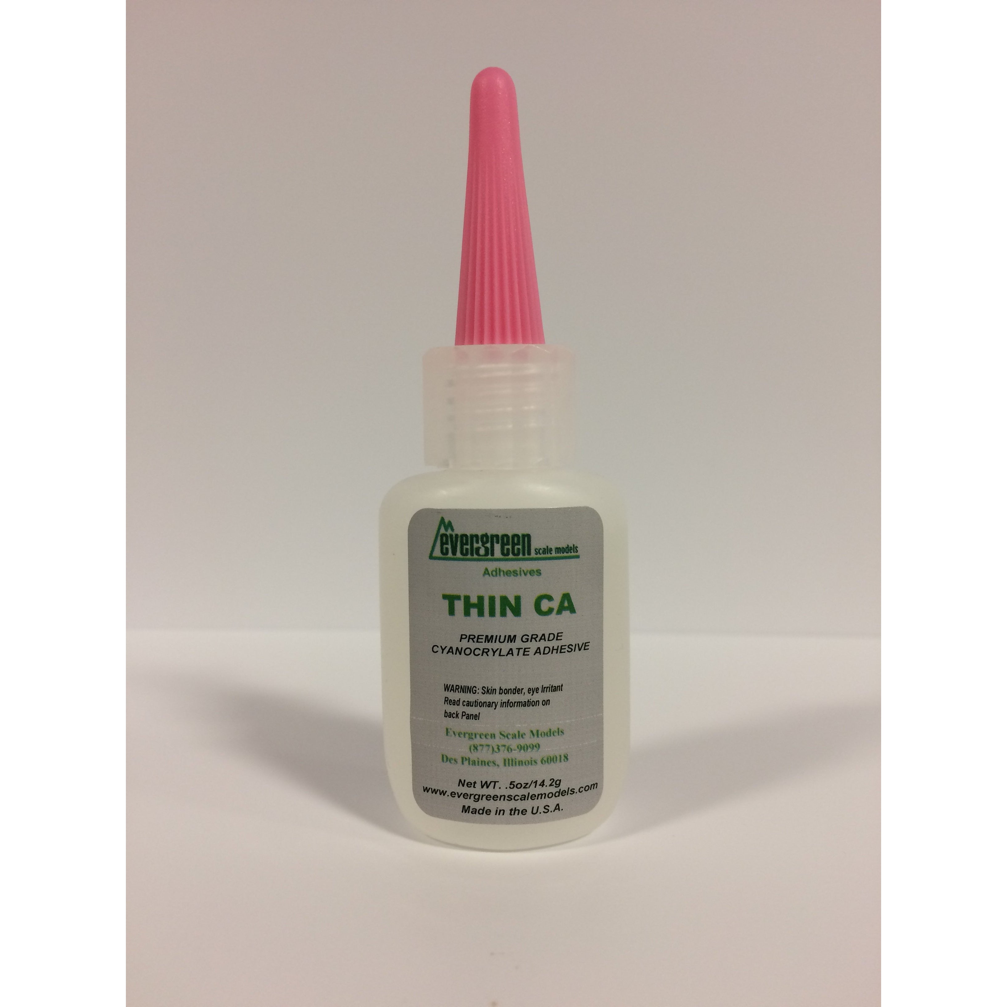 Evergreen, CA Adhesive, Thin CA (Cyanoacrylate Adhesive), 1/2 Ounce