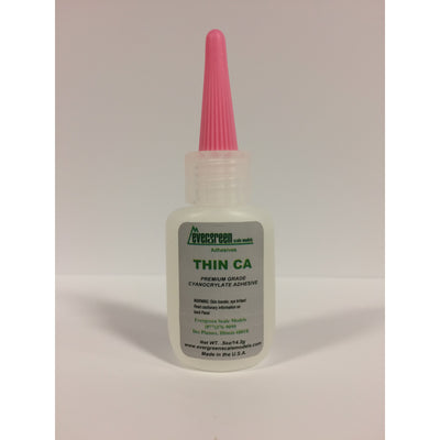 Evergreen, CA Adhesive, Thin CA (Cyanoacrylate Adhesive), 1/2 Ounce